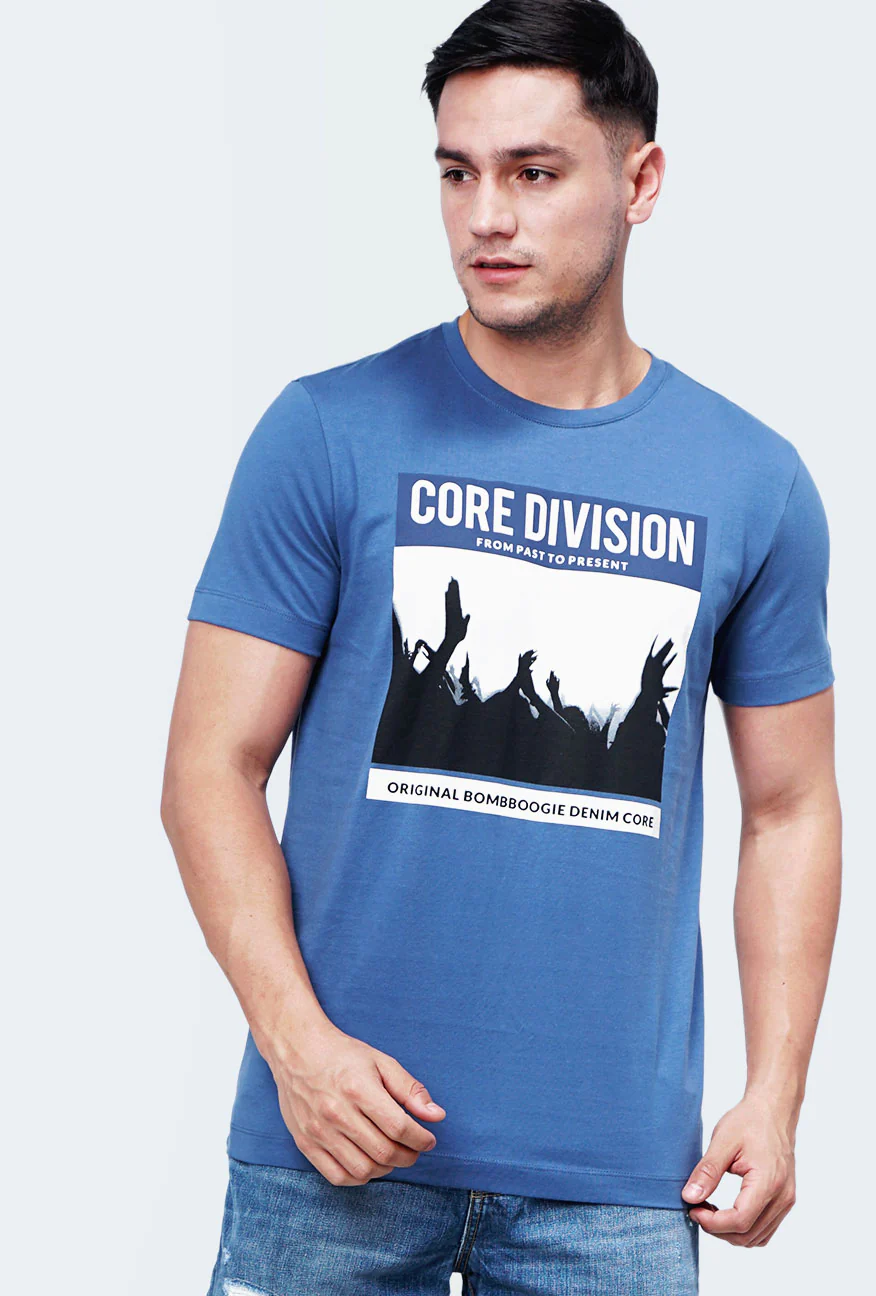 T-Shirt Lengan Pendek Horlaust Blue - Image 4