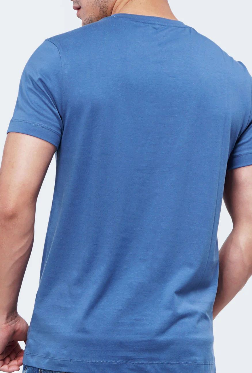 T-Shirt Lengan Pendek Horlaust Blue - Image 6