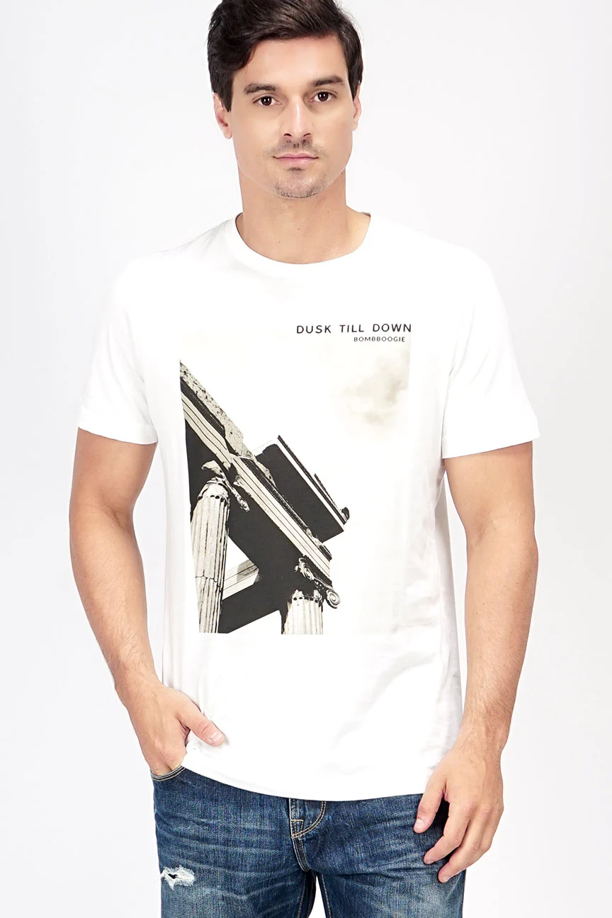 T-Shirt Lengan Pendek Horten Offwhite
