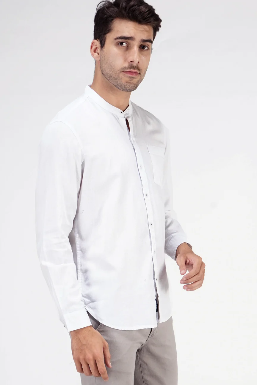 Kemeja Lengan Panjang Humberg White - Image 2