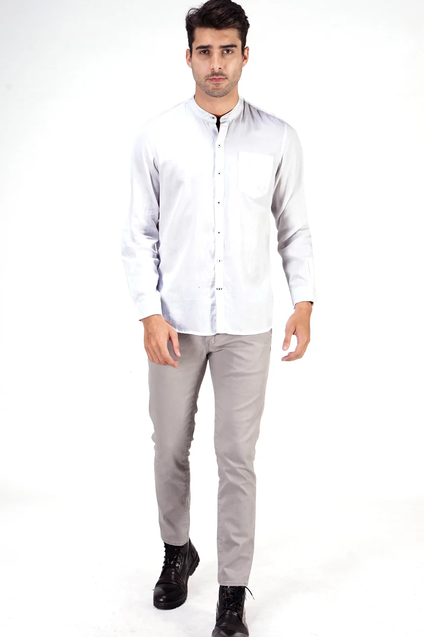Kemeja Lengan Panjang Humberg White - Image 5