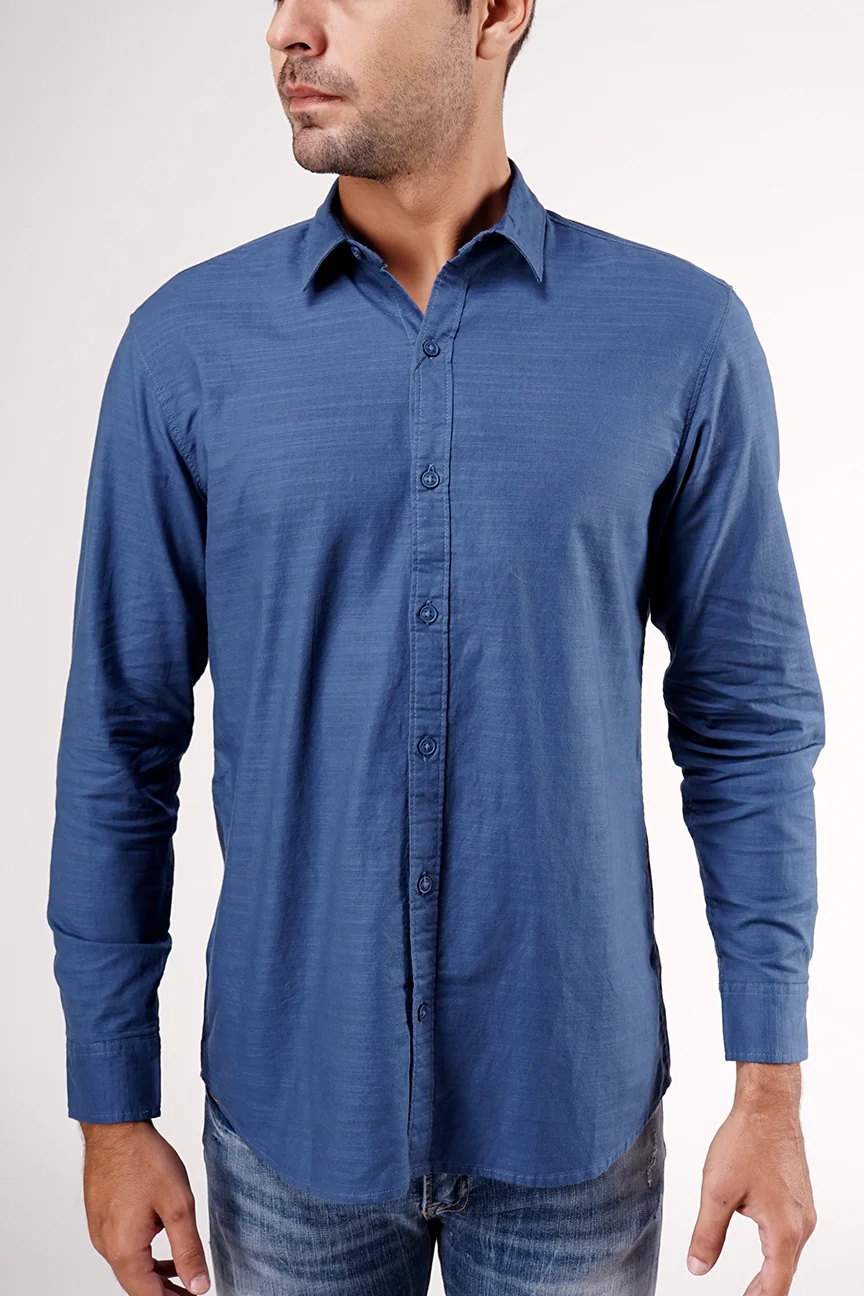 Kemeja Lengan Panjang Idle Blue Regular - Image 2