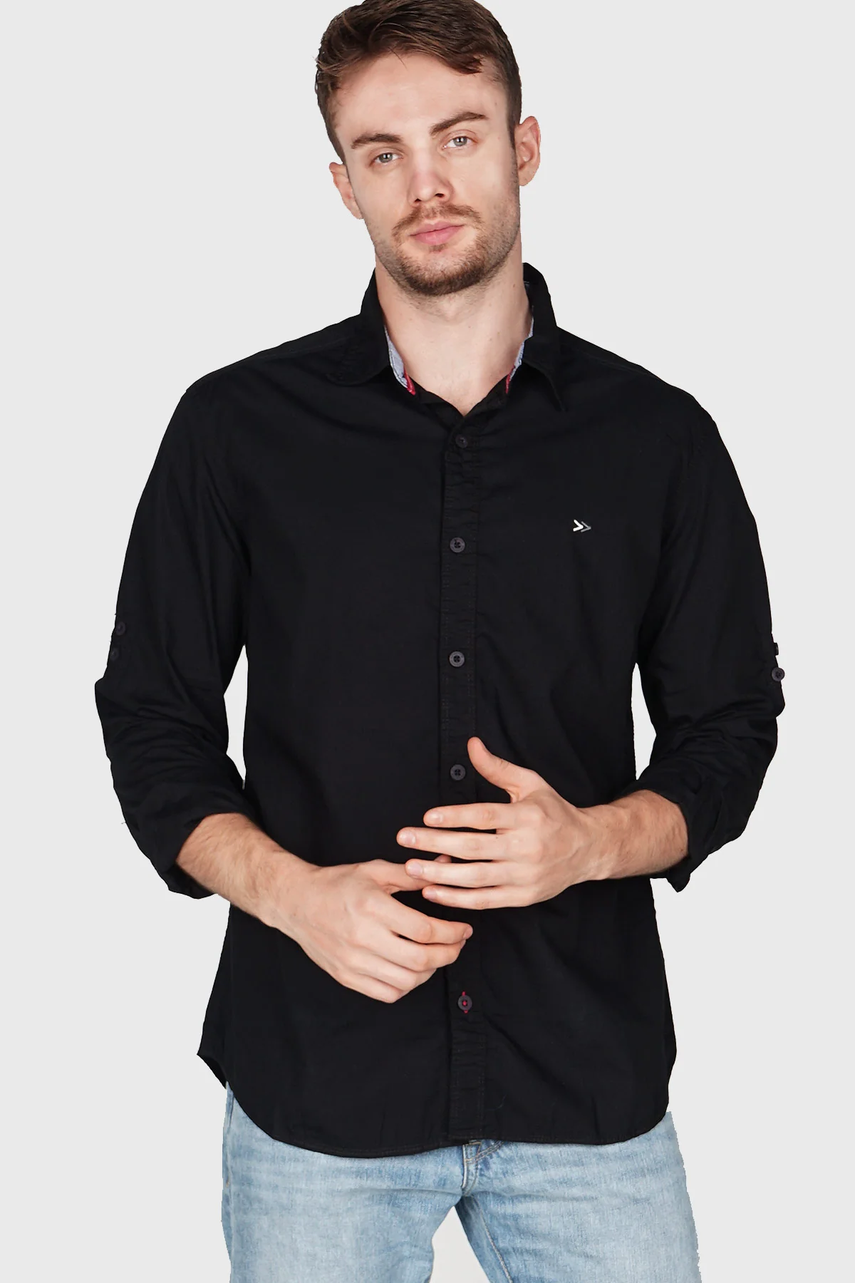 Kemeja Lengan Panjang Inception Black