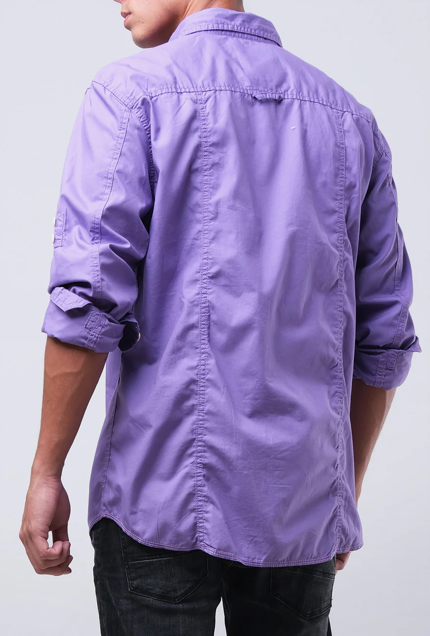 Kemeja Lengan Panjang Inception Purple - Image 4