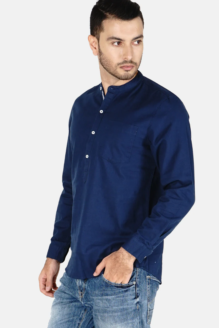 Kemeja Koko Regular Invander Navy - Image 3