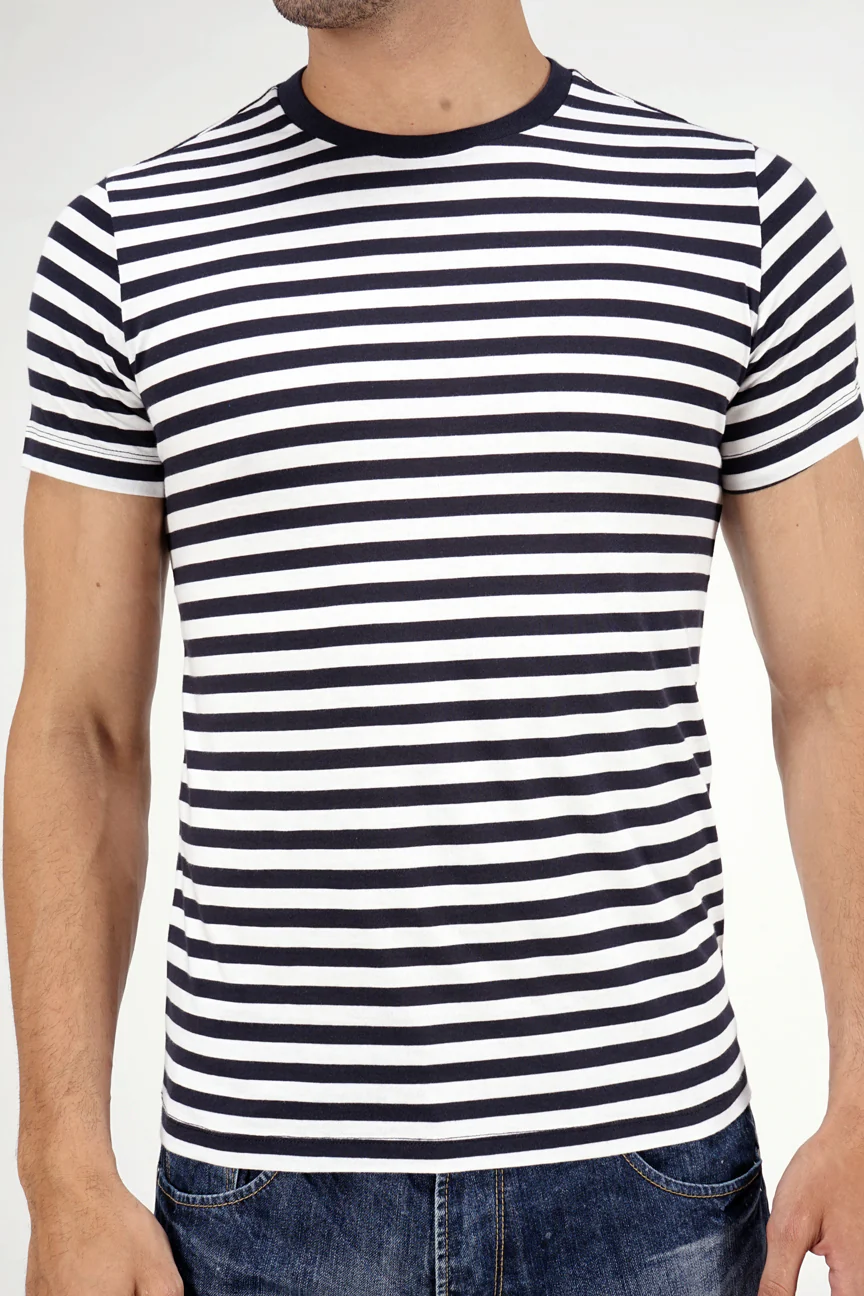 T-Shirt Lengan Pendek Irish Navy White - Image 3