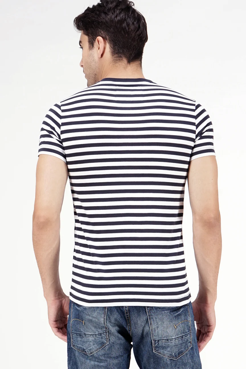 T-Shirt Lengan Pendek Irish Navy White - Image 4