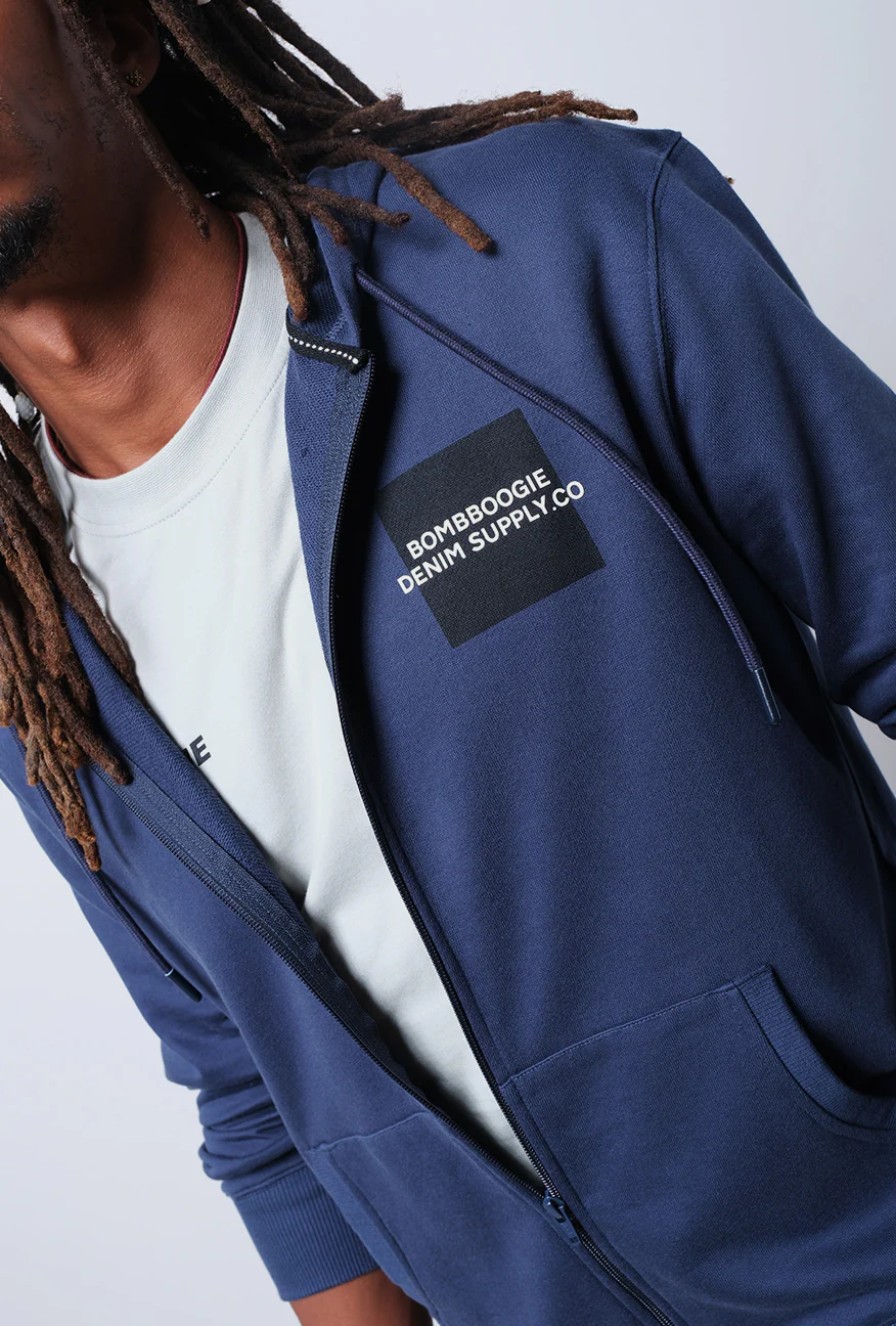 Jacket Hoodie Fortys Navy - Image 2