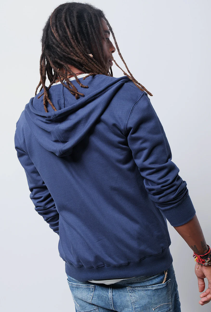 Jacket Hoodie Fortys Navy - Image 4