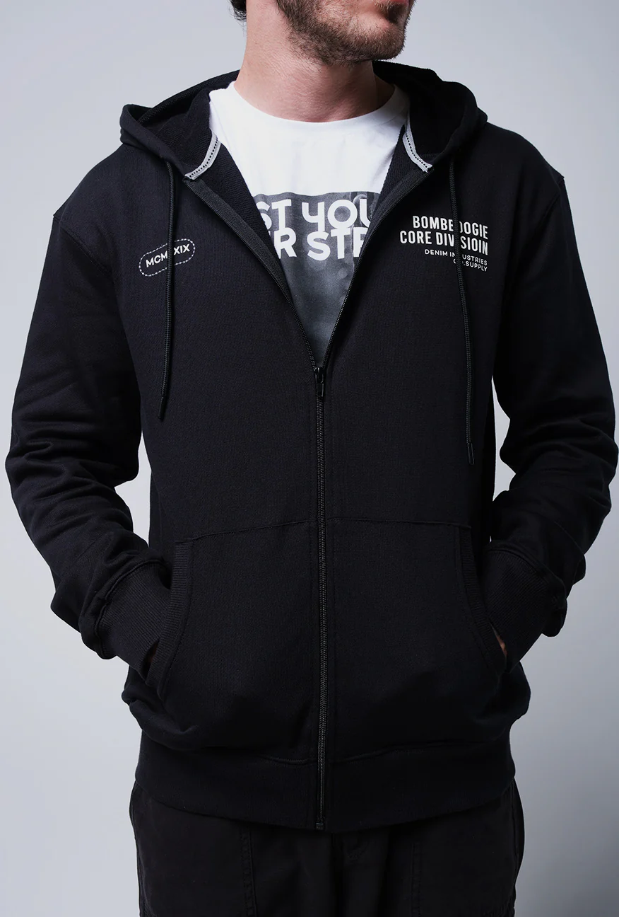 Jacket Hoodie Vestige Black - Image 3