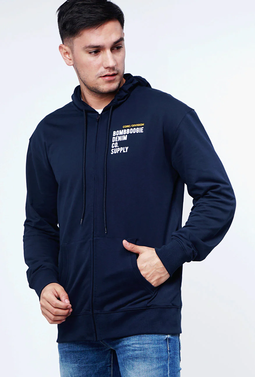 Jaket Hoodie Foblue Navy - Image 5