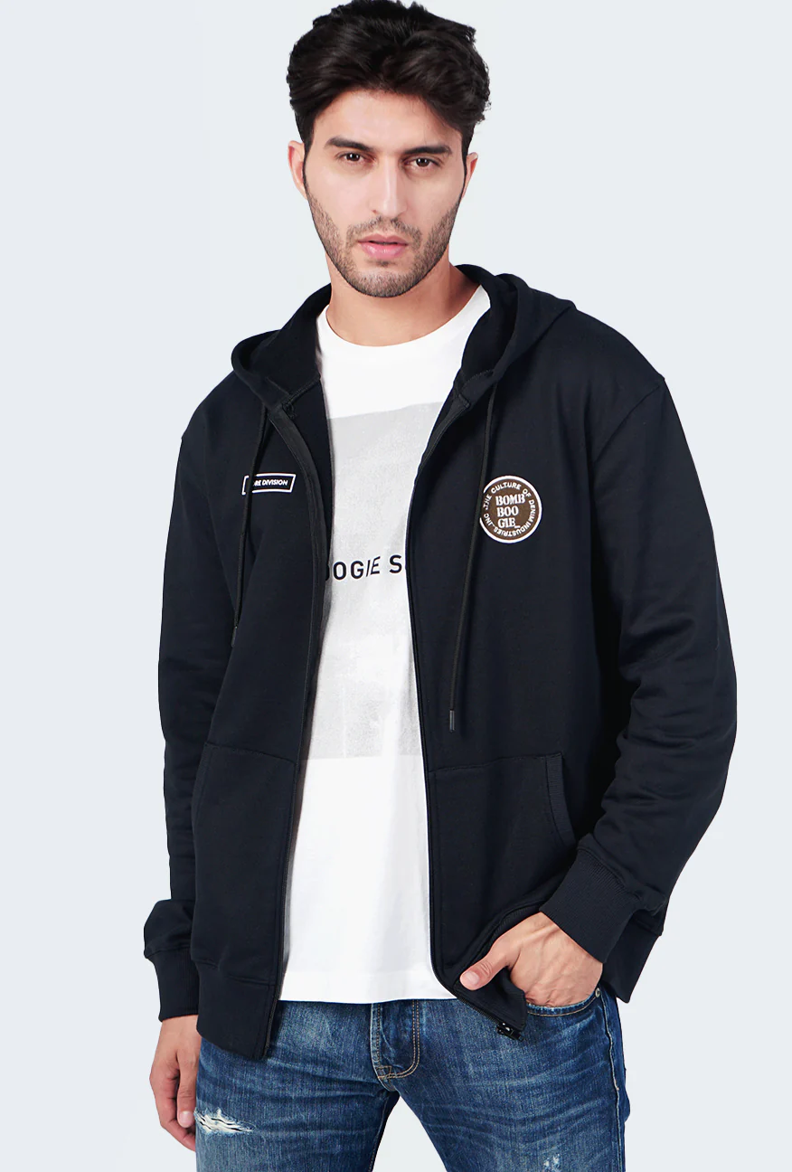 Jaket Hoodie Luxen Black