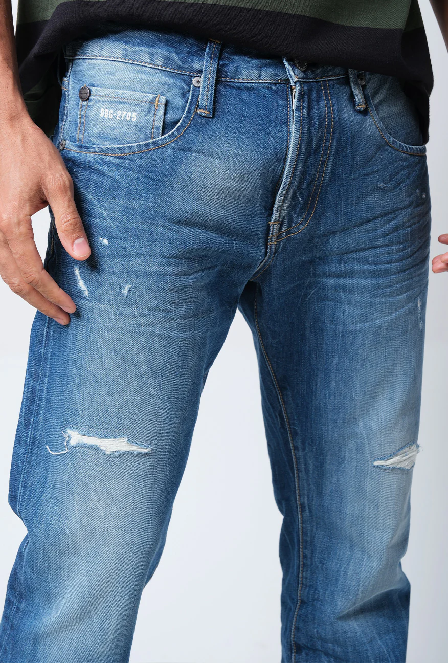 Jeans Slimfit J7 Series Light Blue With Destroy - Image 5