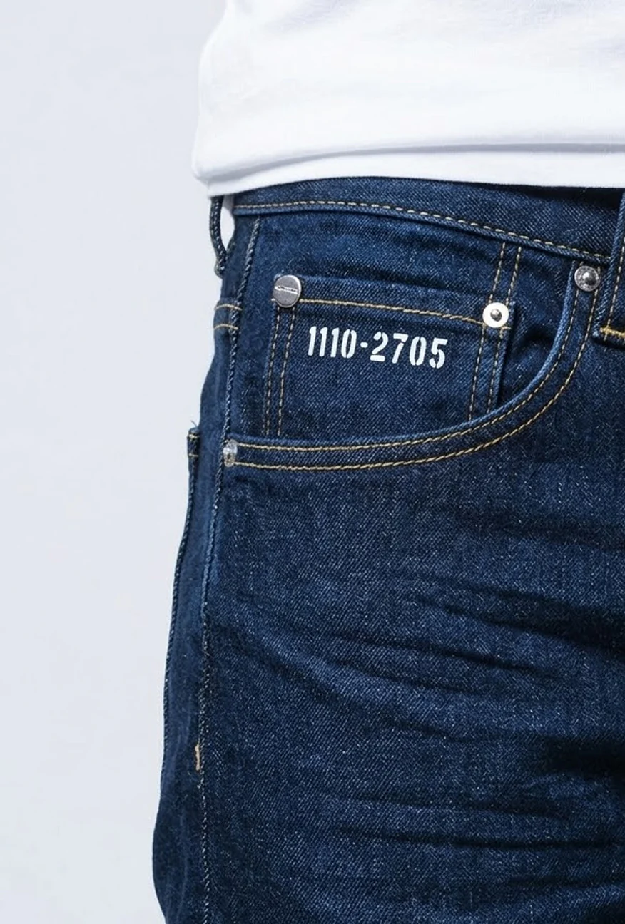 Jeans Slimfit L3 Series Dark Blue With Handmade - Image 4