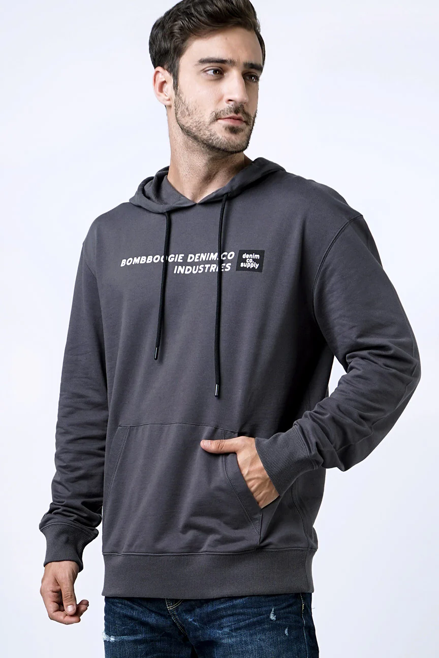Sweater Hoodie Joshiper Dark Grey - Image 2