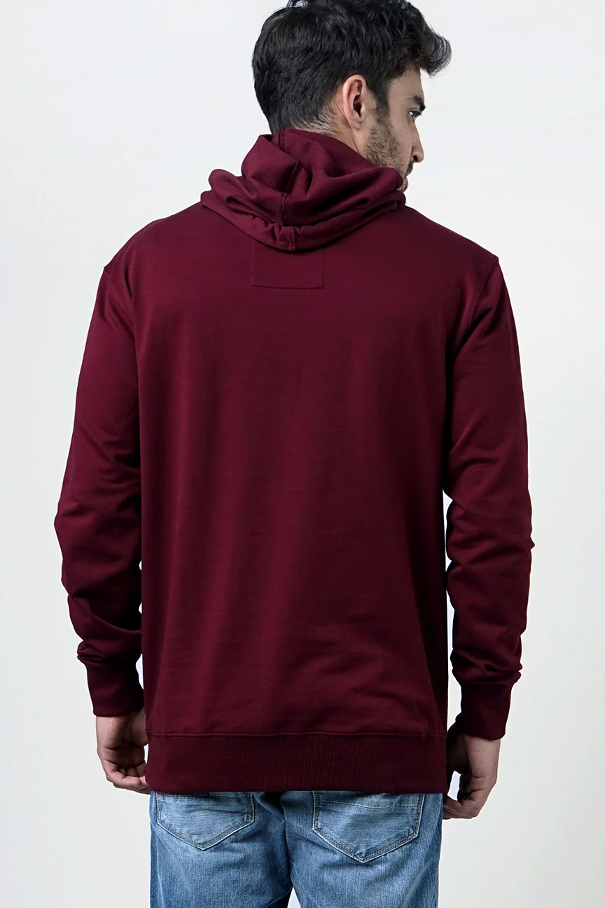 Sweater Hoodie Joshiper Maroon - Image 3