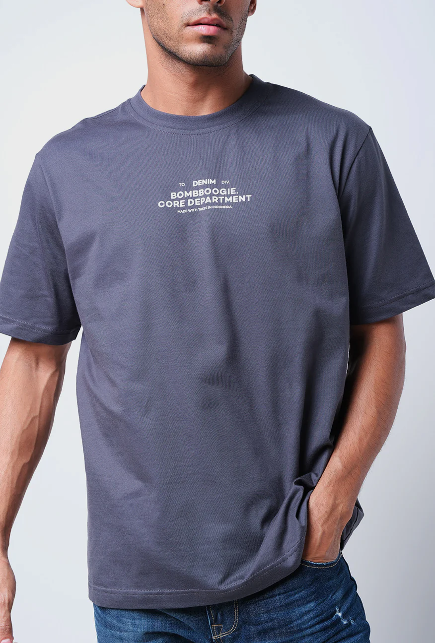T-Shirt Lengan Pendek Regular Grecy Dark Grey 2.0 - Image 4