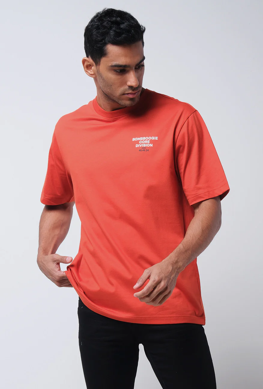 T-Shirt Lengan Pendek Tomlyn Dark Orange 2.0 Regular
