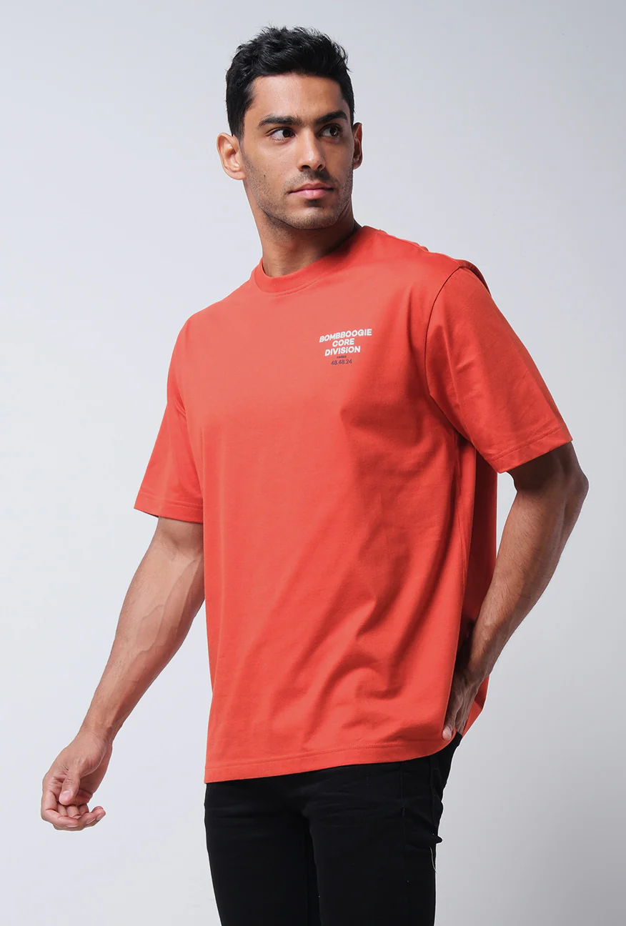 T-Shirt Lengan Pendek Tomlyn Dark Orange 2.0 Regular - Image 2