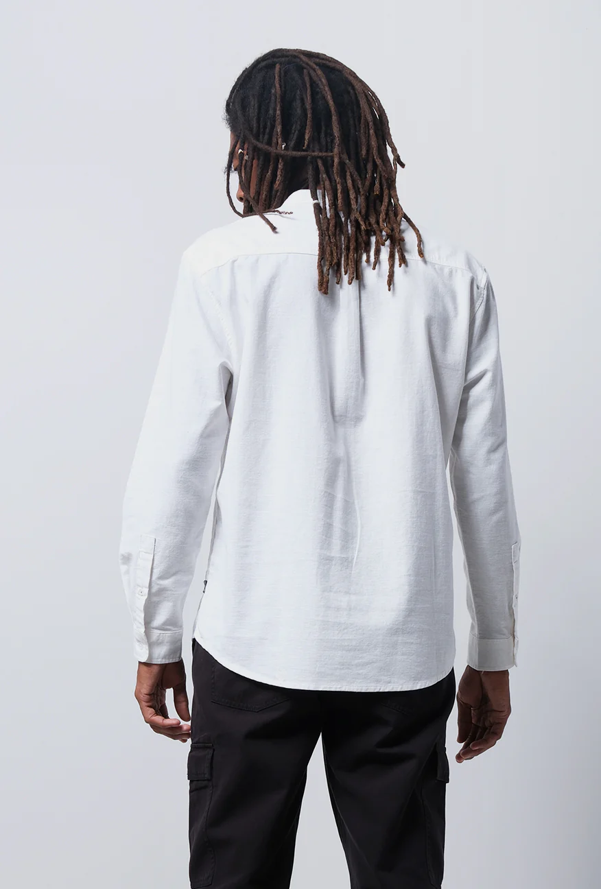 Kemeja Koko Lengan Panjang Barkin Offwhite - Image 5