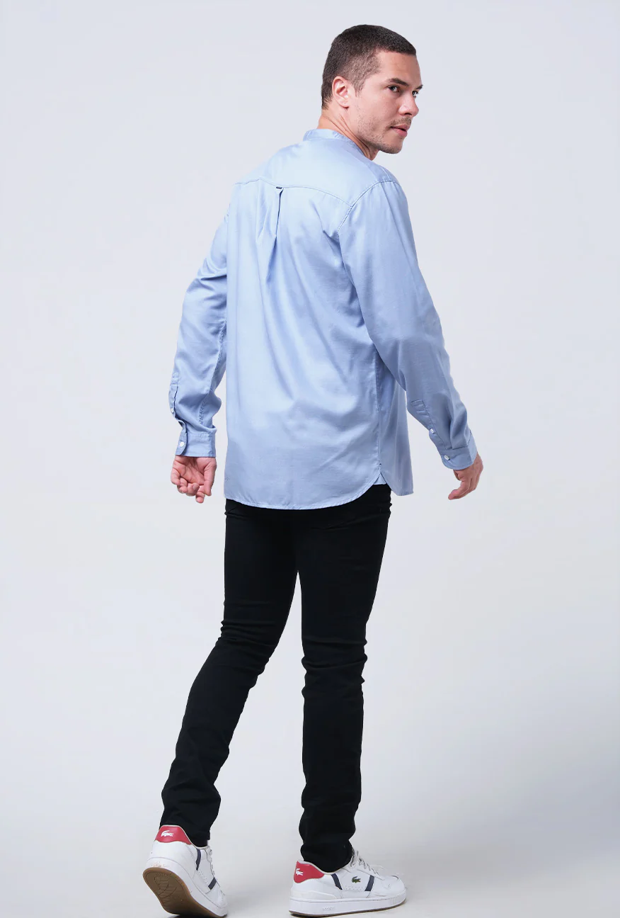 Kemeja Koko Lengan Panjang Harven Blue - Image 5