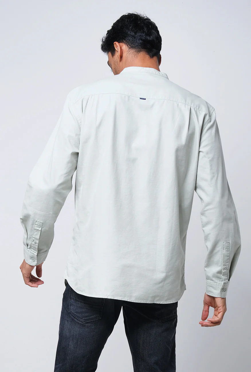 Kemeja Koko Lengan Panjang Hasby 2.0 Light Green - Image 4