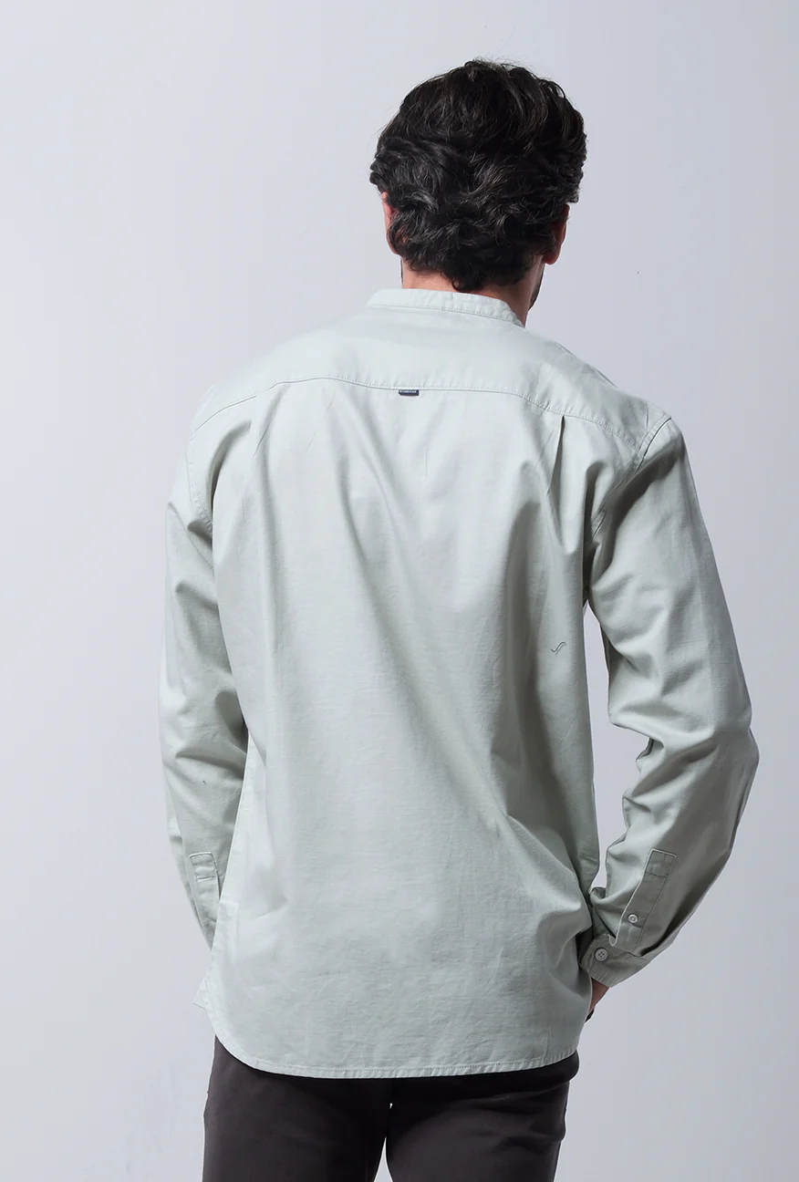 Kemeja Koko Lengan Panjang Hasby Light Green - Image 6