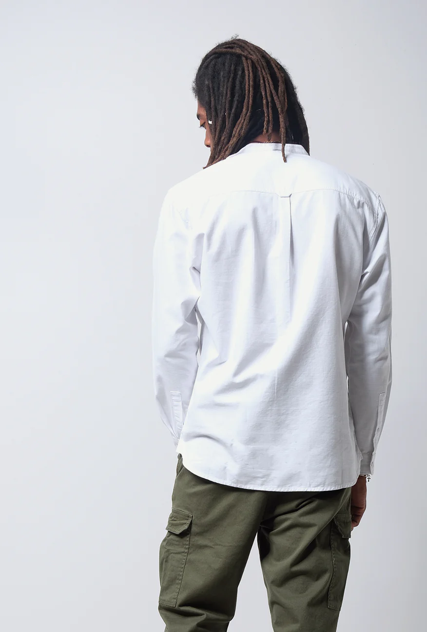 Kemeja Koko Lengan Panjang Irby Offwhite - Image 4