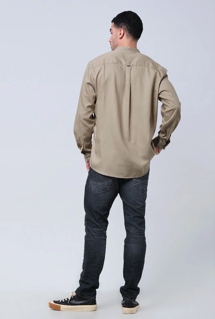 Kemeja Koko Lengan Panjang Lero Olive - Image 5