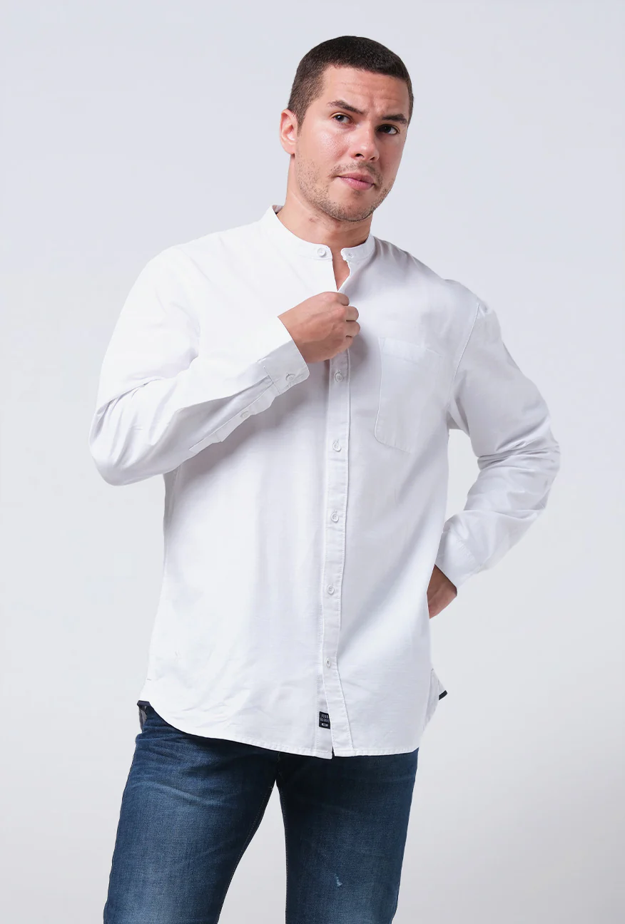 Kemeja Koko Lengan Panjang Regular Macto White - Image 2