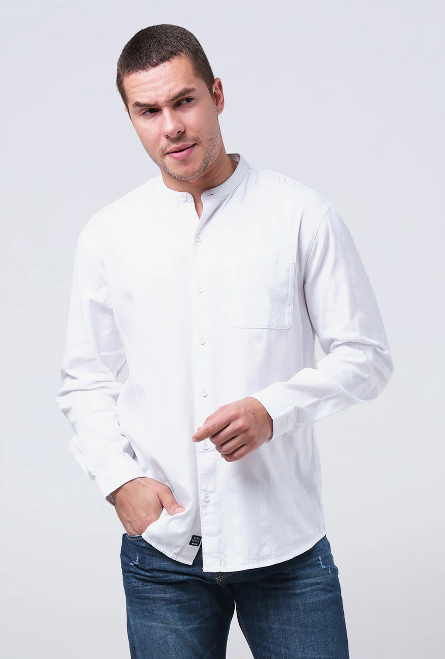 Kemeja Koko Lengan Panjang Vostock Offwhite - Image 2