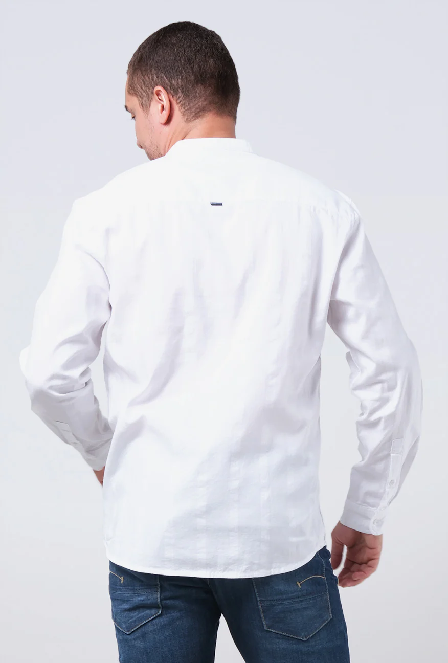Kemeja Koko Lengan Panjang Vostock Offwhite - Image 4