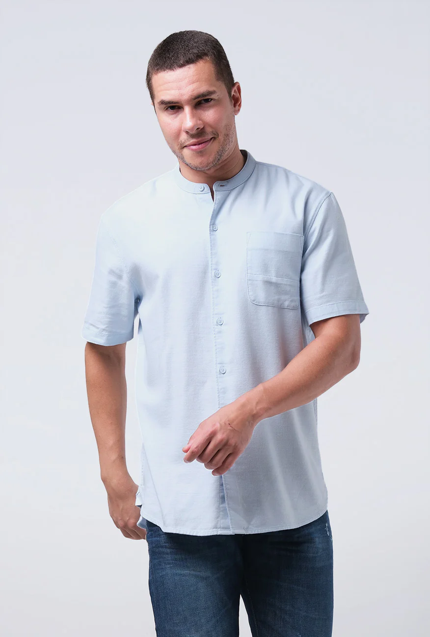 Kemeja Koko Lengan Pendek Turan Baby Blue - Image 5