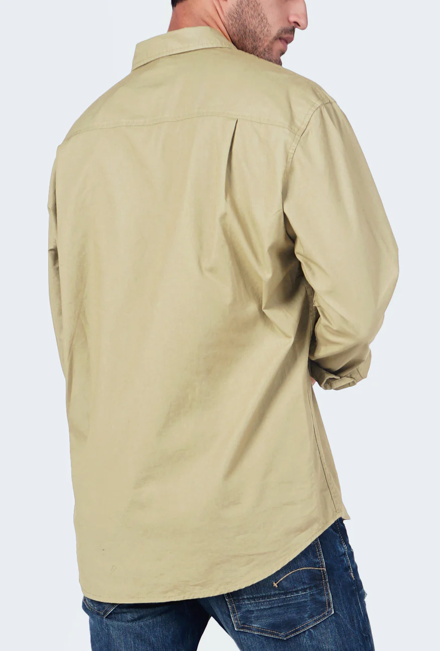 Kemeja Lengan Panjang Regular Shirt Hersey 2.0 Olive - Image 4