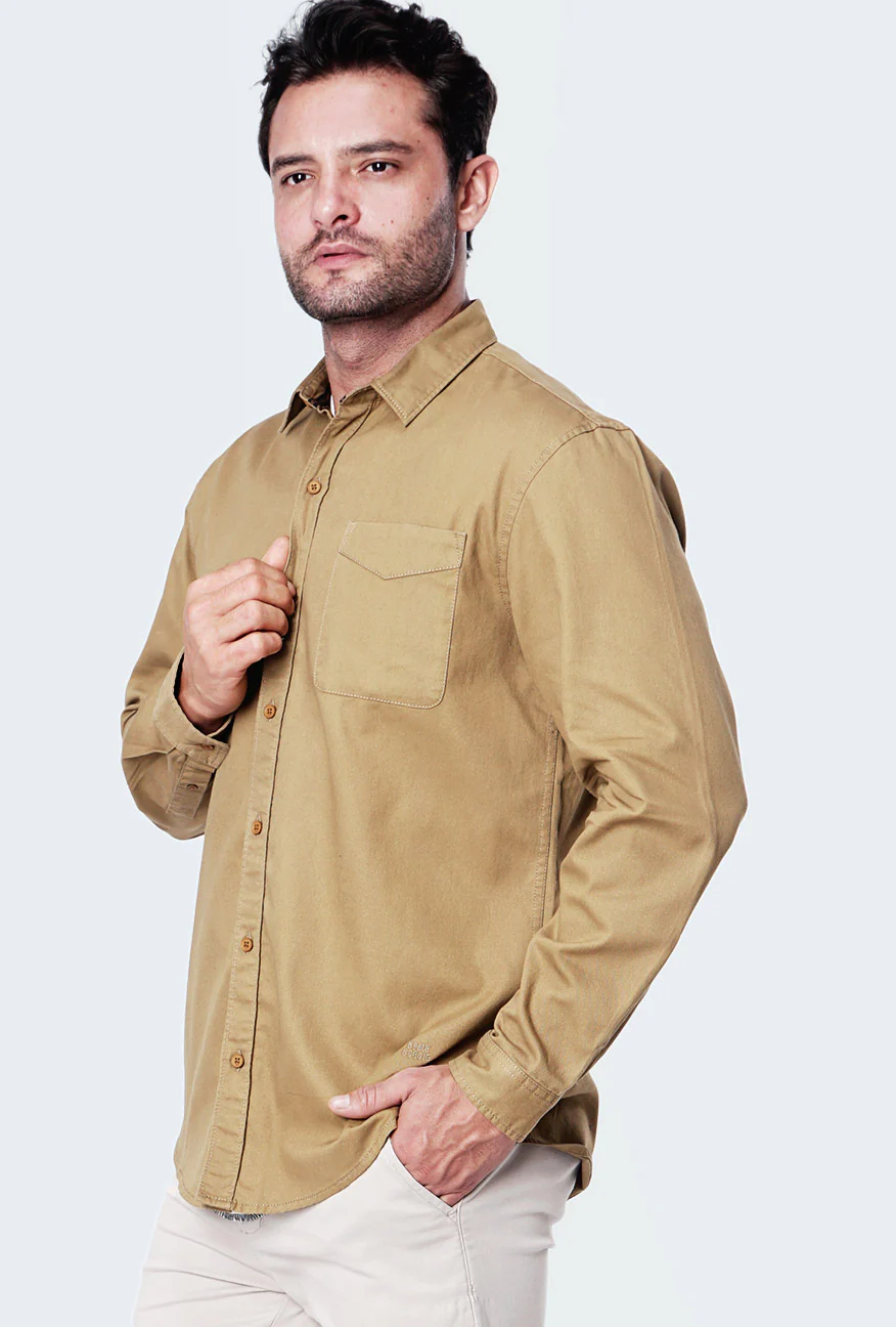 Kemeja Lengan Panjang Orlov Khaki