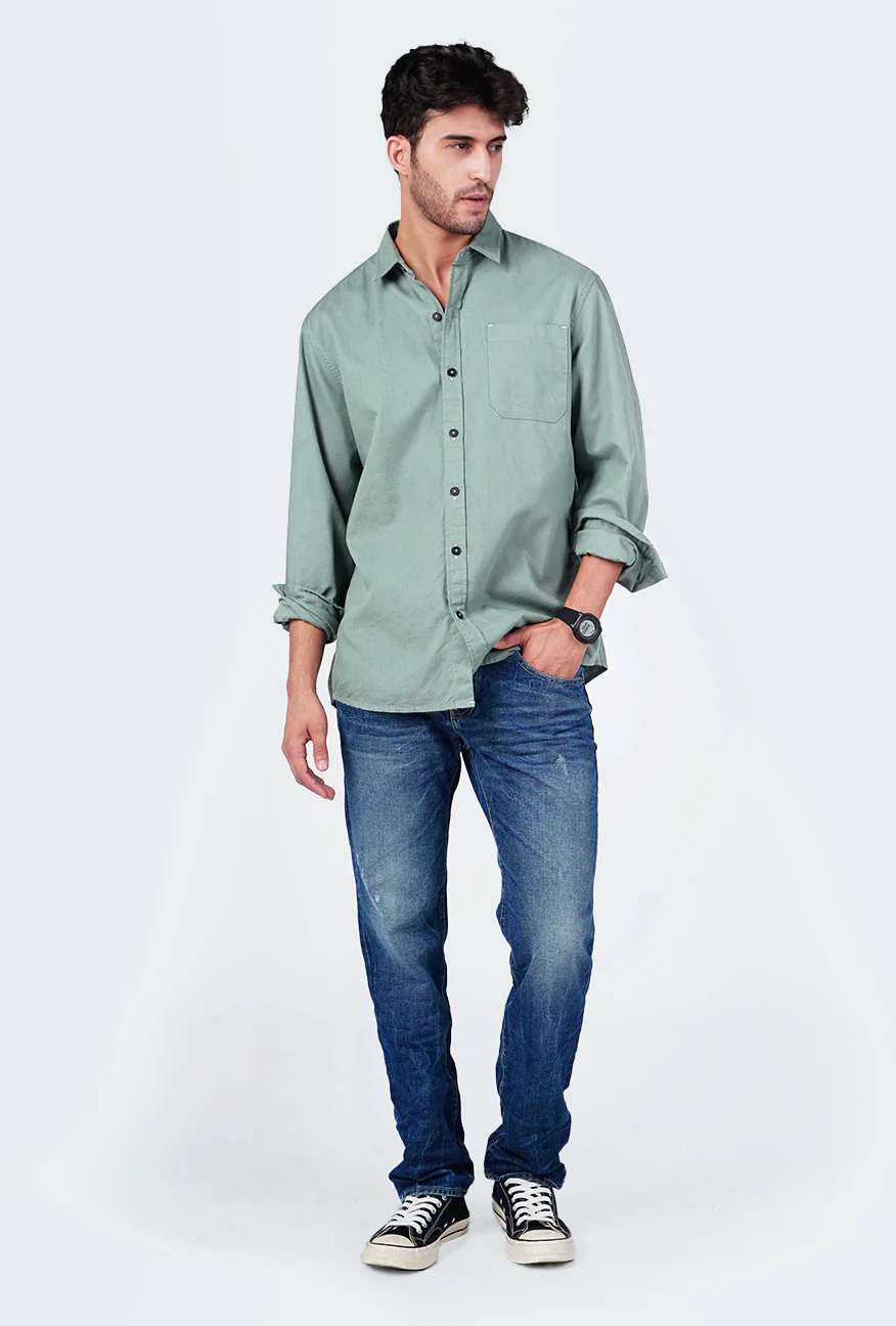 Kemeja Lengan Panjang Ottoman 3.0 Medium Green