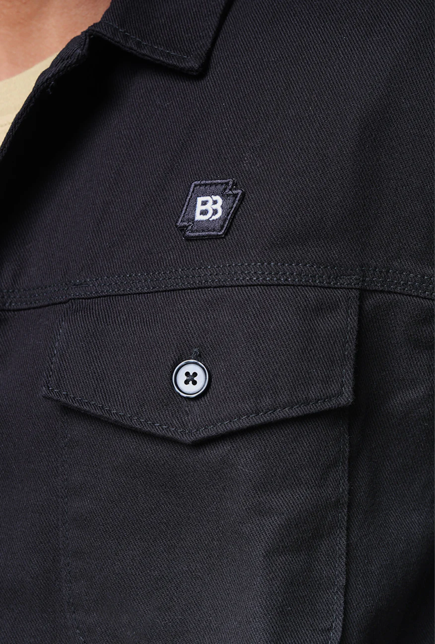 Kemeja Lengan Panjang Outer Chore Black - Image 4