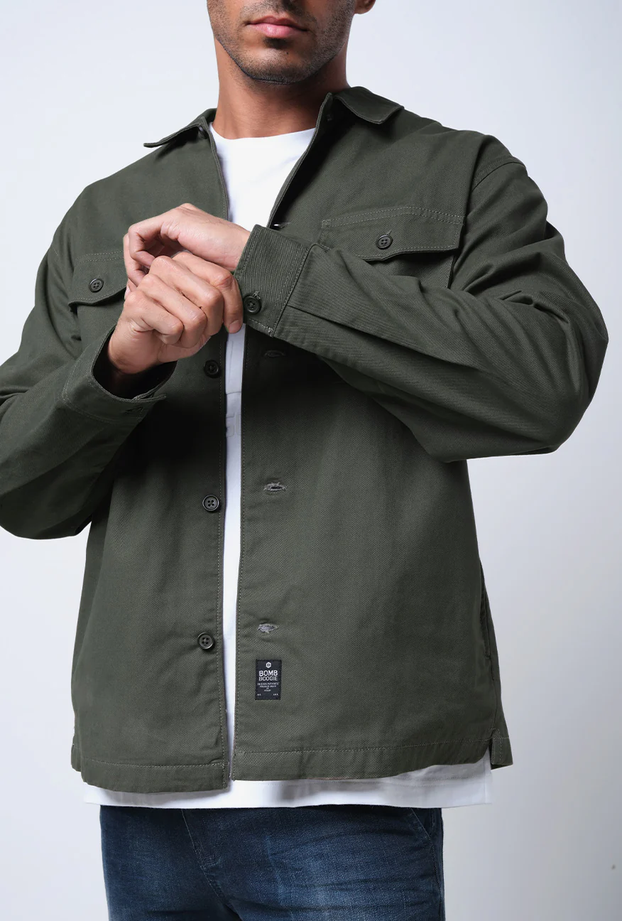 Kemeja Lengan Panjang Outer Eagle Army - Image 5