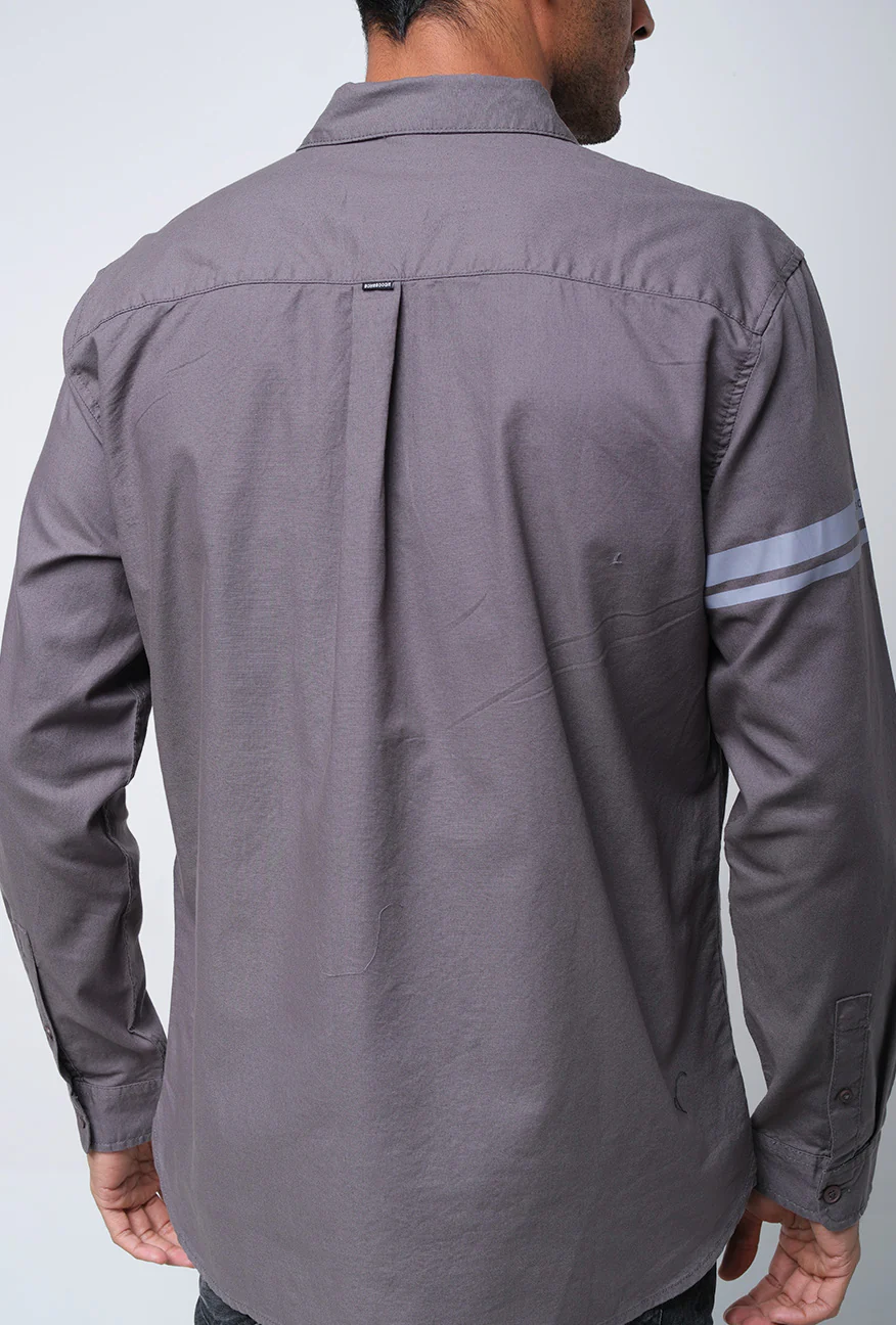 Kemeja Lengan Panjang Panzer Dark Grey - Image 5