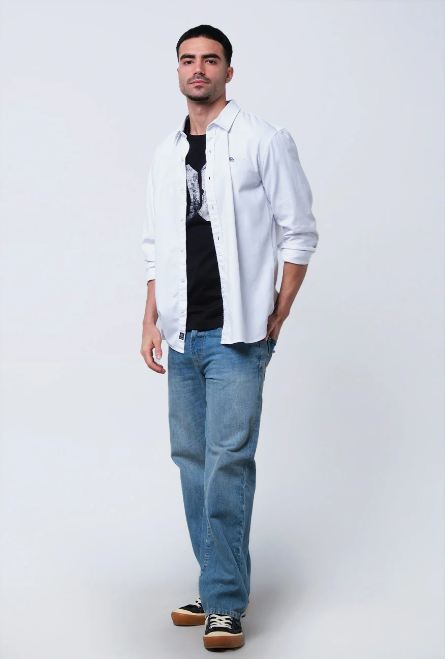 Kemeja Lengan Panjang Regular Conrad White