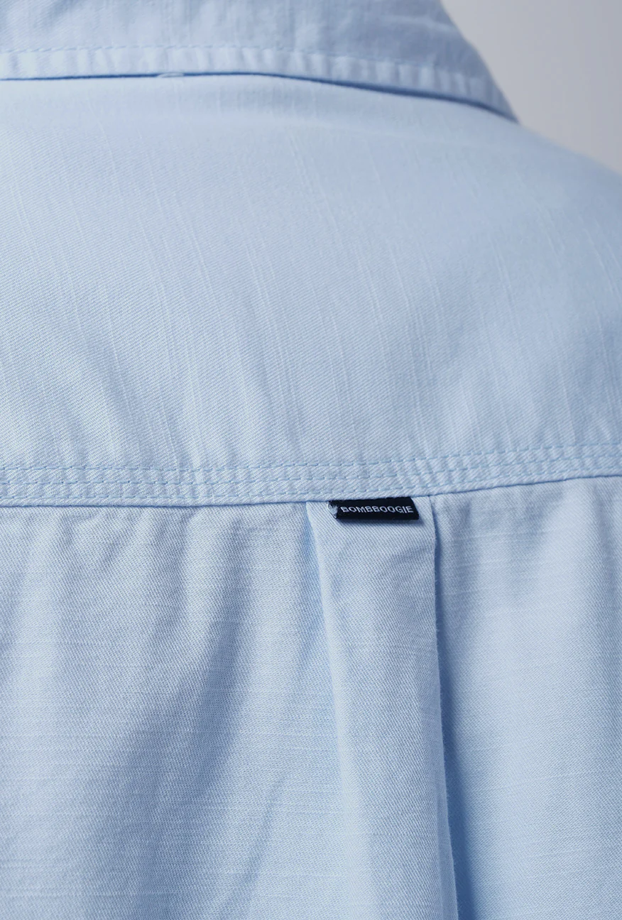 Kemeja Lengan Panjang Regular Falcon Light Blue - Image 5