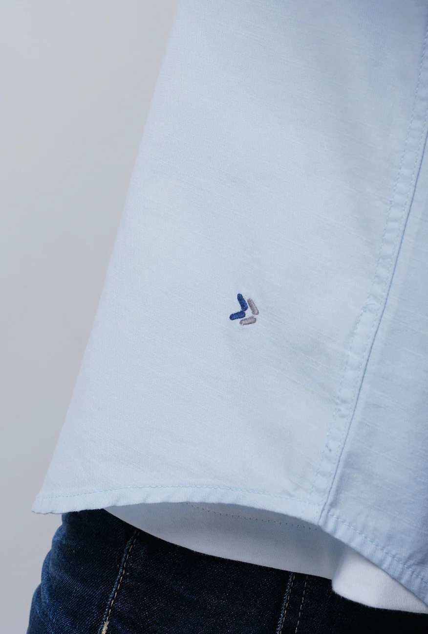 Kemeja Lengan Panjang Regular Falcon Light Blue - Image 6
