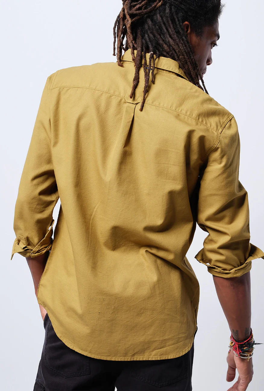 Kemeja Lengan Panjang Regular Lauder Brown - Image 2