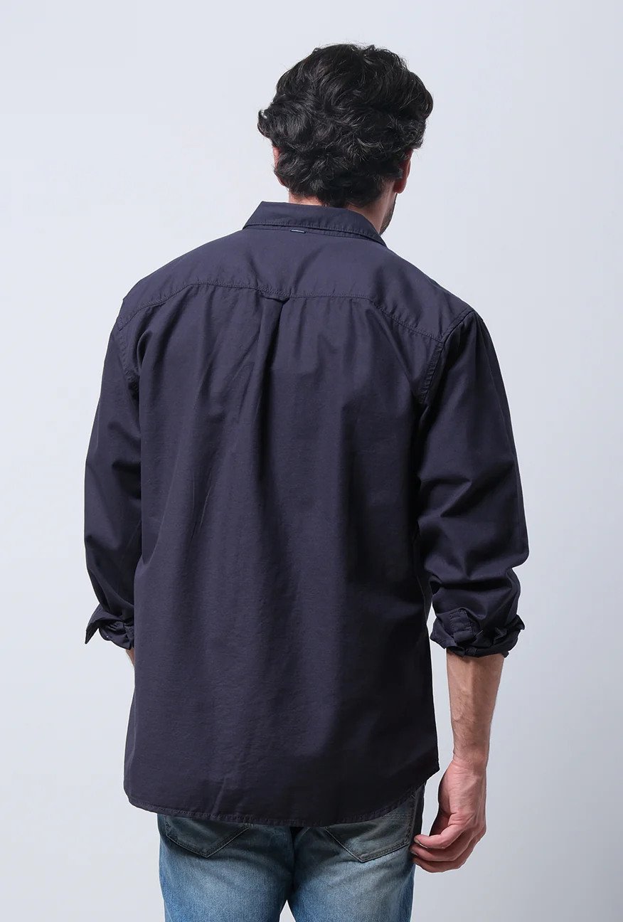 Kemeja Lengan Panjang Regular Lauder Dark Grey - Image 4