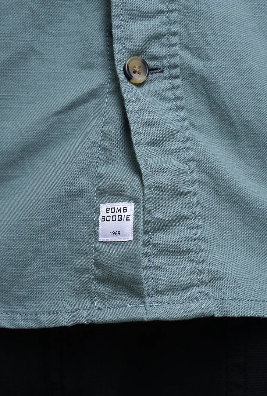 Kemeja Lengan Panjang Regular Lauder Medium Green - Image 3