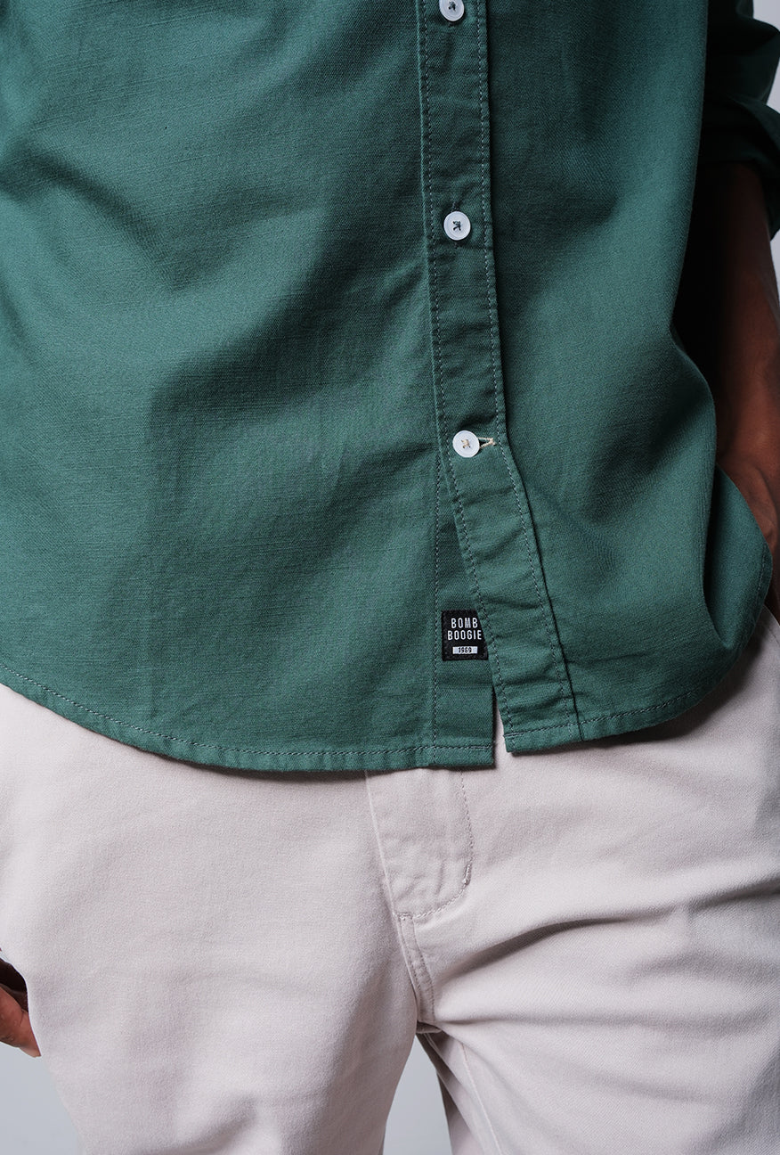 Kemeja Lengan Panjang Regular Laudy Green - Image 4