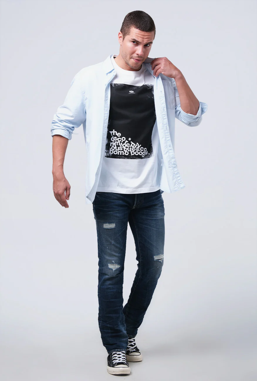 Kemeja Lengan Panjang Regular Linzy Light Blue - Image 3