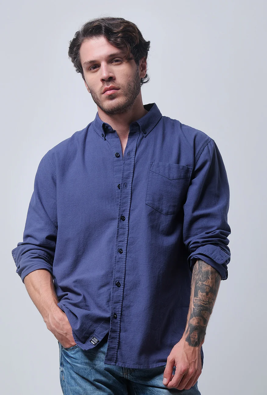 Kemeja Lengan Panjang Regular Rusty 2.0 Dark Blue - Image 2