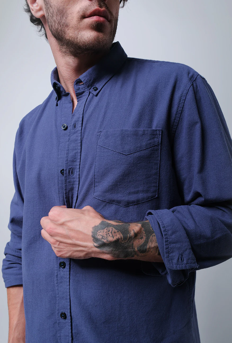Kemeja Lengan Panjang Regular Rusty 2.0 Dark Blue - Image 3