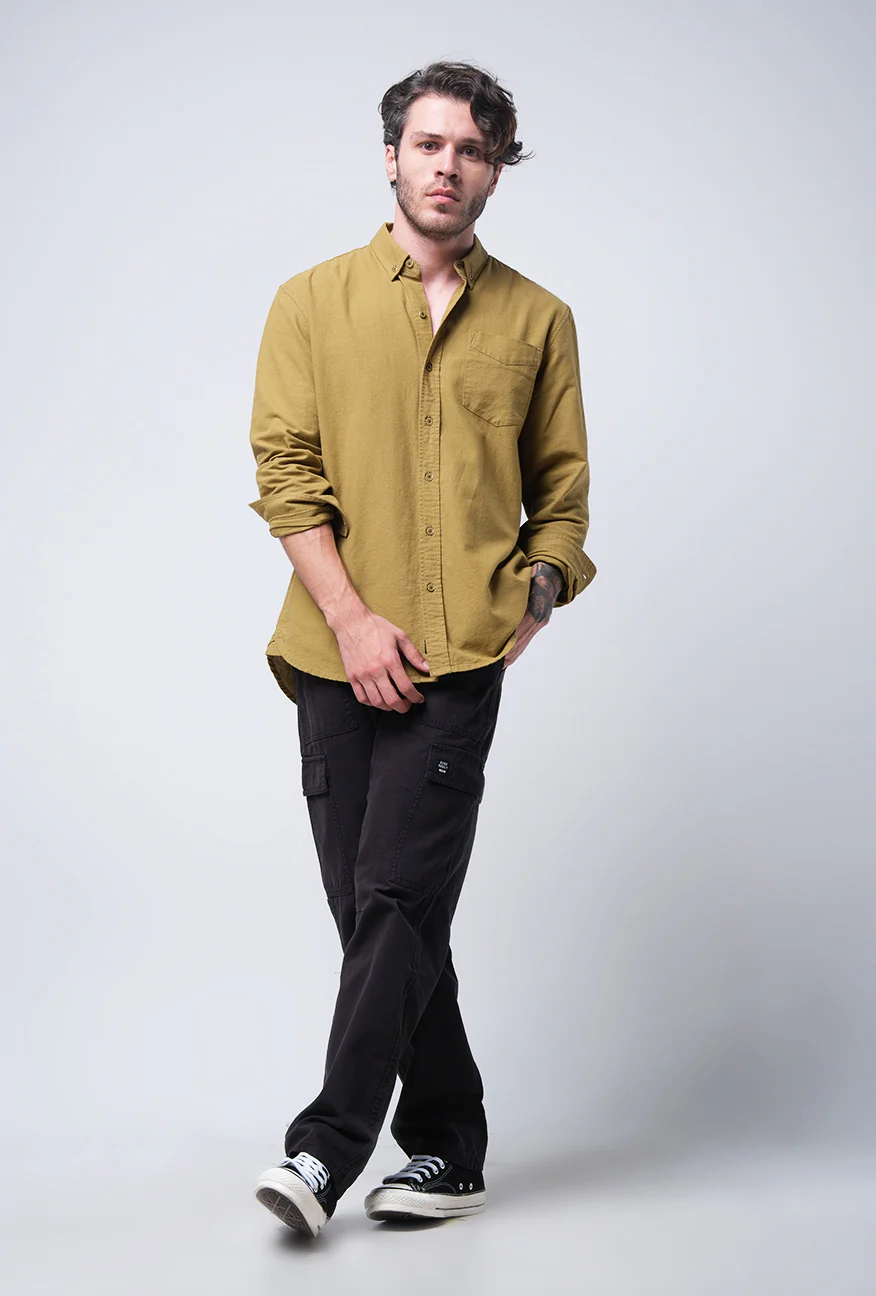 Kemeja Lengan Panjang Regular Rusty 2.0 Olive - Image 2